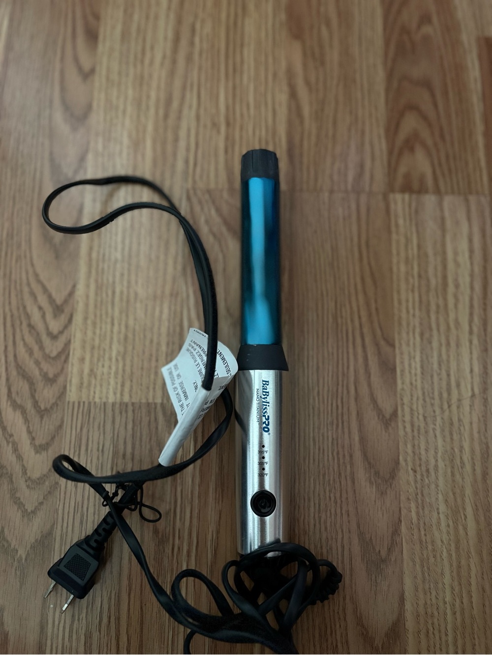 BaBylissPRO Blue Barrel Curling Wand - Blue/Silver